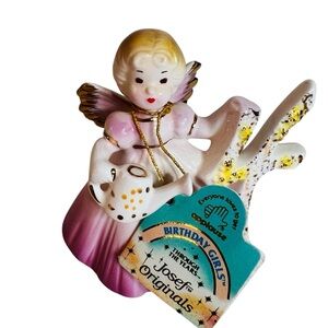 Vintage Josef Originals Birthday Girls Figurine Through the Years 4th Birthday